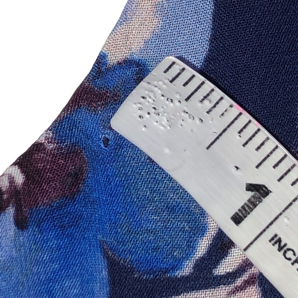 Eliza J Navy Blue Floral Halter Maxi Evening Wedding Party Dress Size 8 - Picture 6 of 14